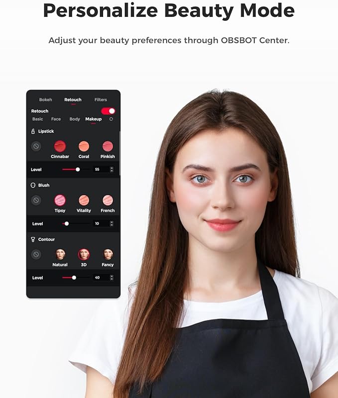 OBSBOT Meet SE 1080P 100FPS Webcam for PC, AI Framing Streaming Camera with 1/2.8" Sensor, Beauty Mode, Gesture Control, Staggered HDR, Web Camera for Desktop Computer, Laptop, Meeting. (Cloud White)