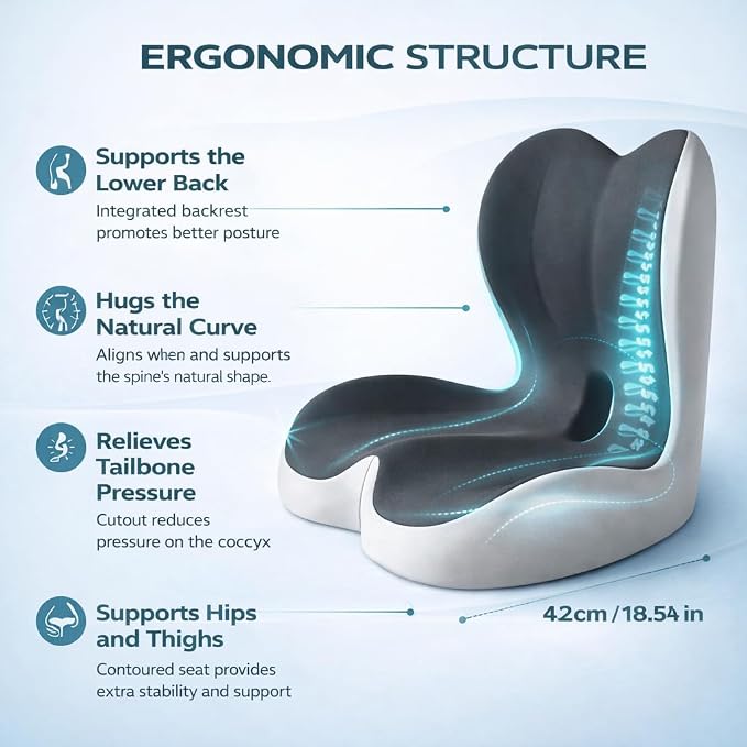 MOYEE Wide Memory Foam Seat Cushion - Image 4