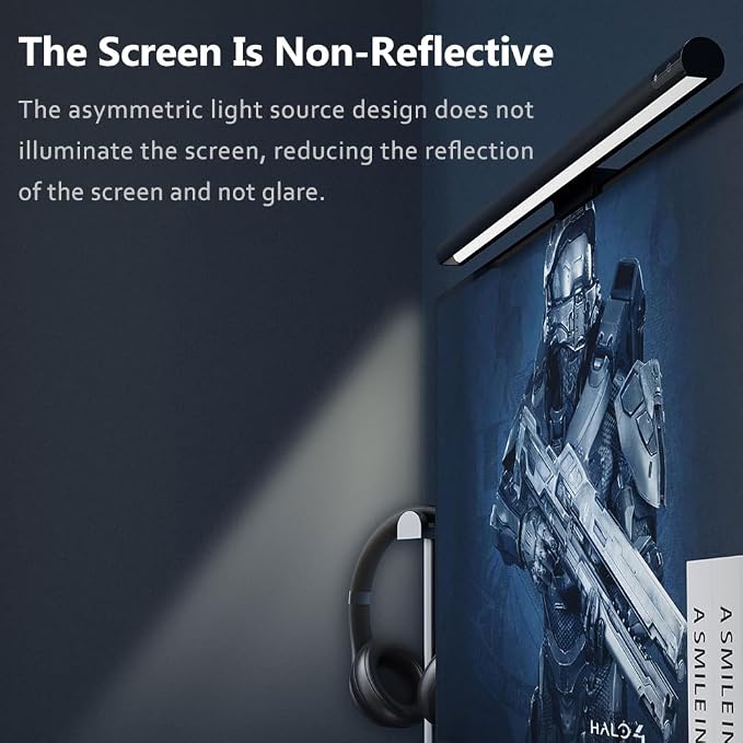 Monitor Light Bar, Touch E-Reading Monitor Light Lamp, No Screen Glare Stepless - Image 2