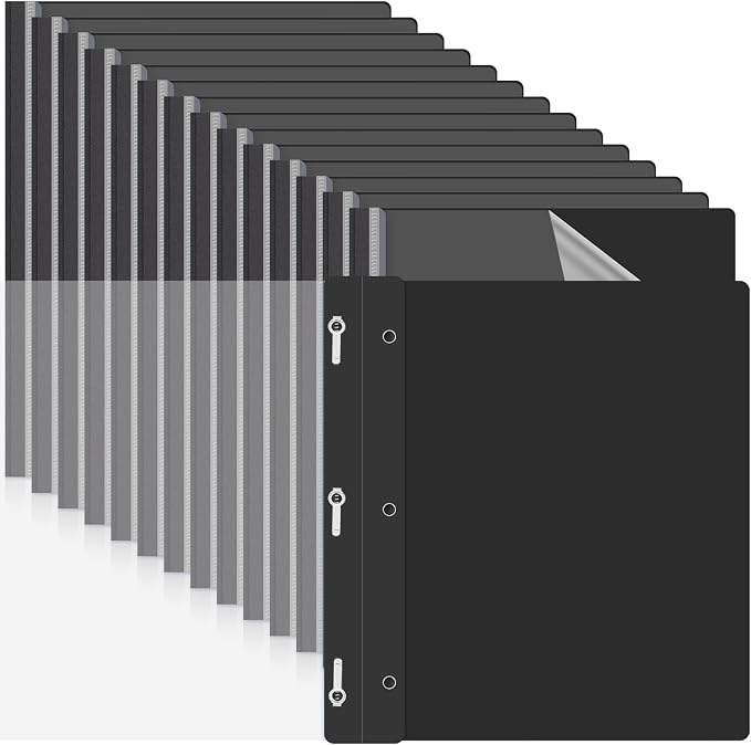 Teling 150 Pcs Clear Front Report Covers Bulk by Teling