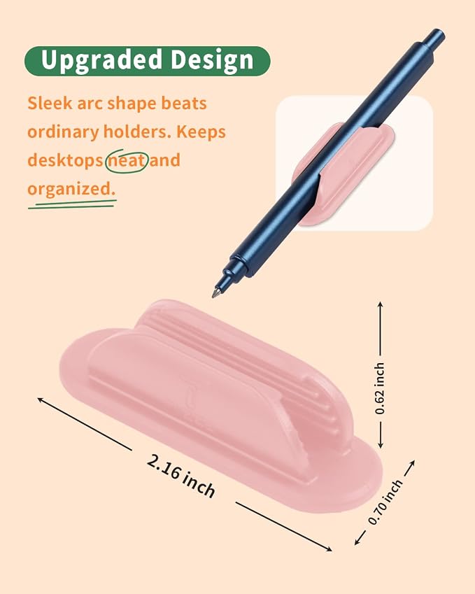 Tiizze Adhesive Pencil Holders for Desk Set of 10 - Image 6