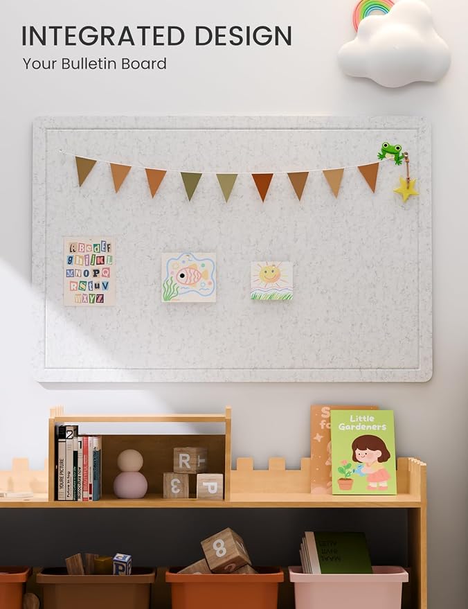 Fluxynara Bulletin Board, 35.4" x 23.6" Cork Board Alternative - Image 6