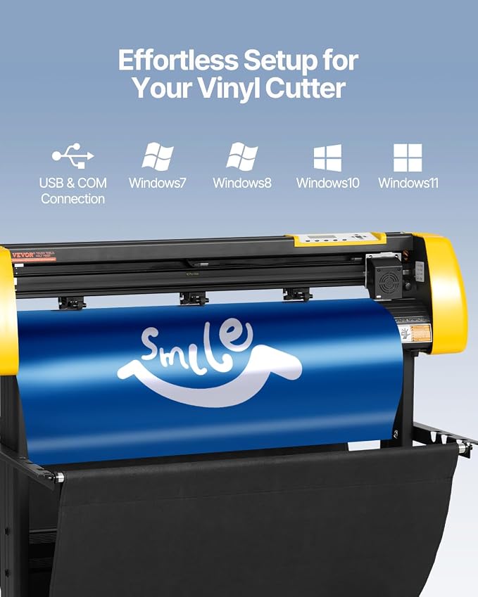 VEVOR Vinyl Cutter Machine, 34 in / 870 mm Max Paper Feed Cutting Plotter - Image 3