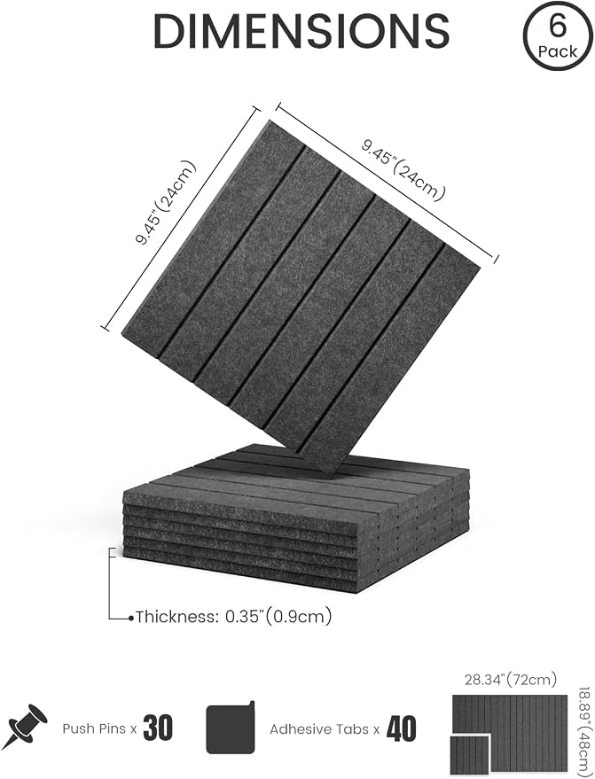 Felt Bulletin Board Tiles -28"x18" - Image 2
