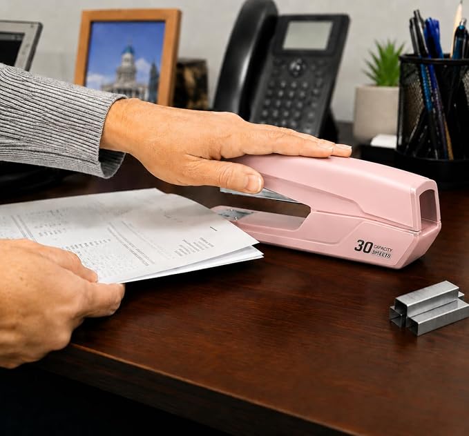 Metal Stapler with 830 Staples, Office Stapler, Staplers - Image 3