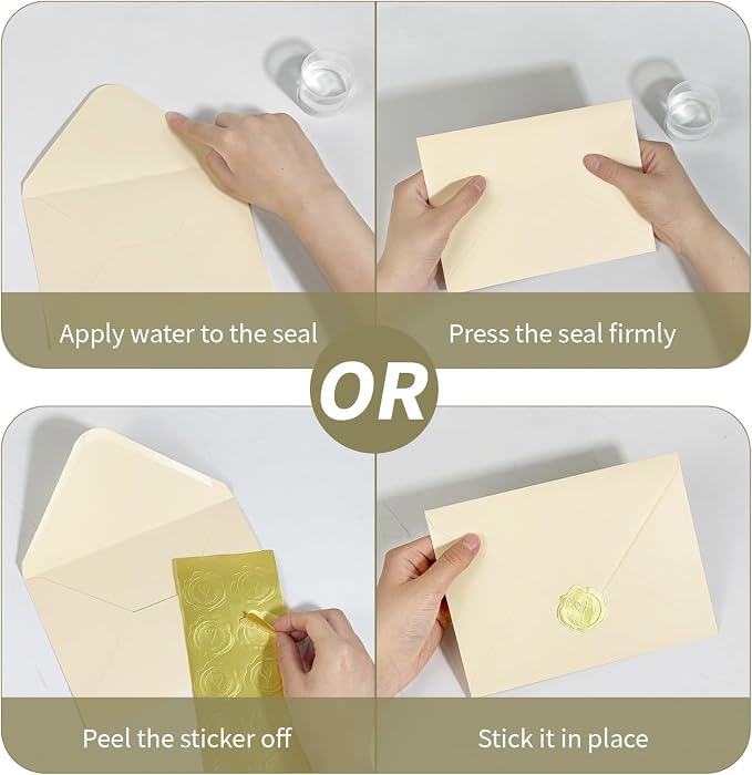 100 PCS Cream Colorful A7 Envelopes - Image 3