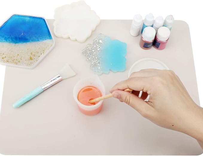 Gartful 2 Pack Silicone Crafting Mats, 15.7" x 11.8" Silicone Mat - Image 4