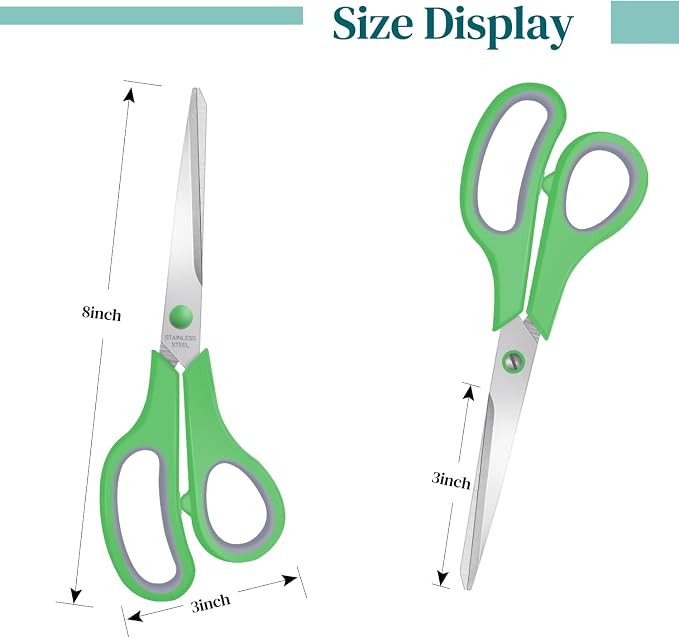 6 Packs Sewing Craft Scissors Bulk, Stainless Steel Shears - Image 2