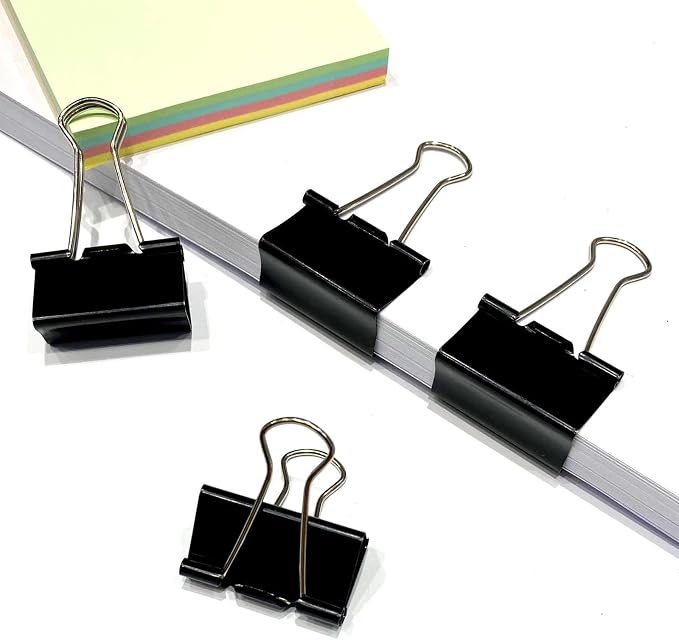 Ykimok 40Pcs Medium Binder Clips, 1.25 inch, Paper Clamps Medium Size - Image 4