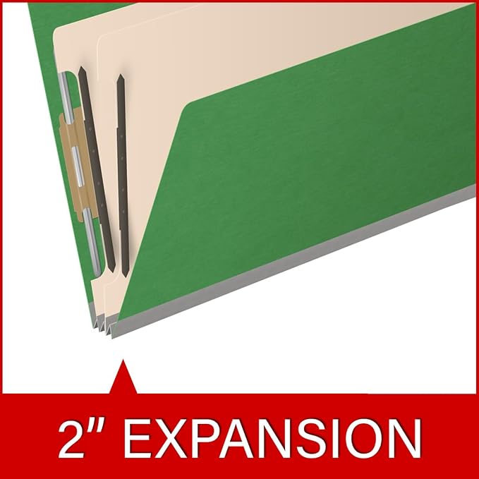 Ecom Folders End Tab Pressboard Classification Folders | Legal Size 25 Pt Stock - Image 7