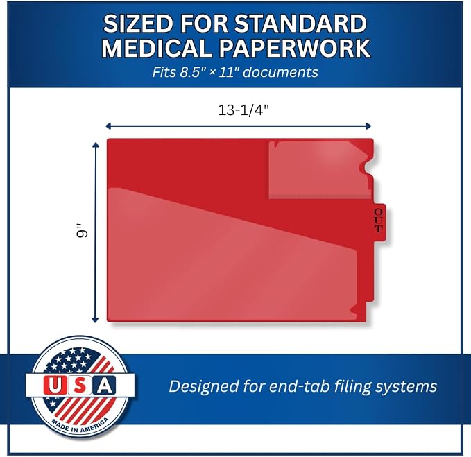Doctor Stuff - Center Tab Vinyl Out Guides, Diagonal Cut Front Pocket, Top - Image 5