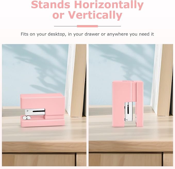 Mini Stapler - Small Cute Desk Staplers - 25 Sheet Capacity - Image 2