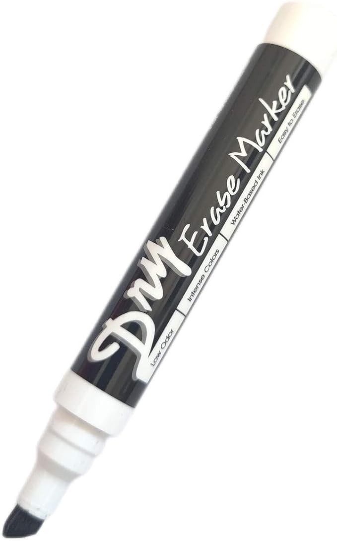 Volcanics Black Dry Erase Markers Low Odor Chisel Tip Whiteboard Markers Pack - Image 6