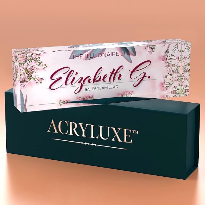 Desk Name Plate Personalized, Custom Name Plates, 2½/x8 Inches, Thick - Image 8