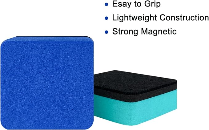 Magnetic Dry Erase Erasers, 40 Pack Square Whiteboard Erasers, Small Magnetic - Image 4