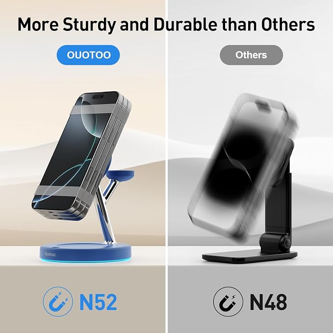 【Adjustable Blue Ambient Light】 Wireless Charger 3 in 1 - Image 6