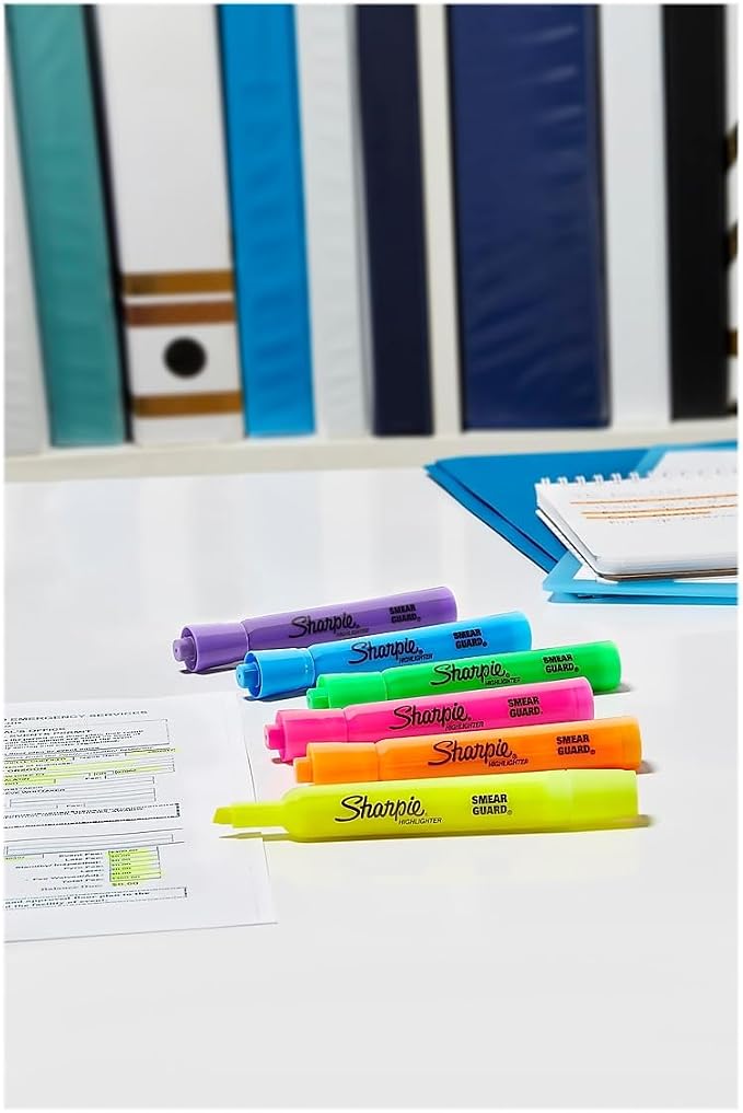 Sharpie Tank Highlighters, Fluorescent And Pastel Highlighters, Chisel Tip - Image 6