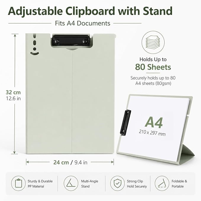 Free Standing Clipboard Foldable and Desktop Document Stand - Image 2
