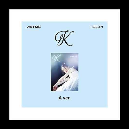 HEEJIN K 1st Mini Album CD+Booklet+Special class objekt+Sticker+Folded poster on pack+Clear photocard+Photo stand+Tracking Sealed (A Version)