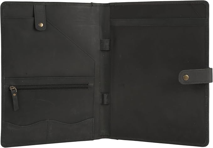 KomalC Leather Portfolio Folder - Image 2