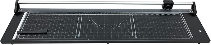 TECHTONGDA Rotary Paper Trimmer, 48" Cut Length, Professional Paper Cutter with 2 Spare Blades, Angle Line, Self-Sharpening, 8-10 Sheets Capacity for Offices, Schools and Crafts-DeskLoop Office