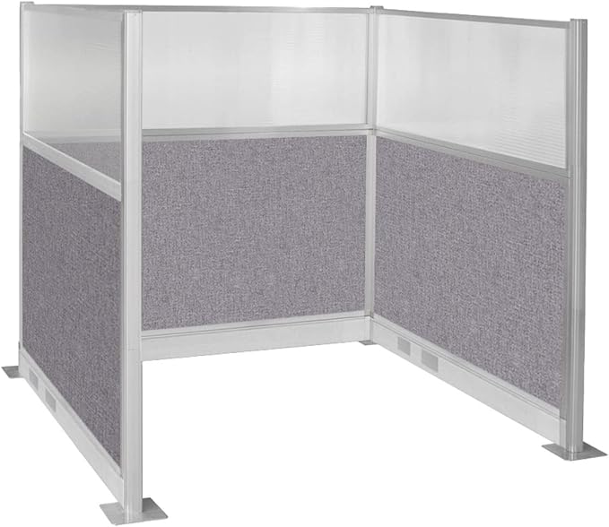 Versare Pre-Configured Hush Panel Electric Cubicle | Workstation Divider Walls | Cubicle Privacy Panels | Office Partition Walls-DeskLoop Office