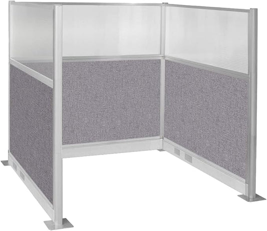 Versare Pre-Configured Hush Panel Electric Cubicle | Workstation Divider Walls | Cubicle Privacy Panels | Office Partition Walls-DeskLoop Office