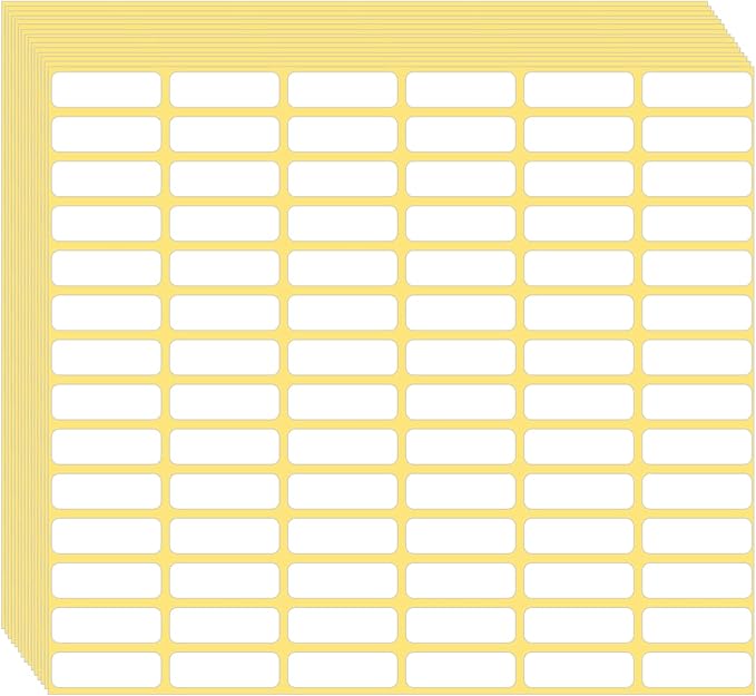 1680 Pcs Matte White Labels Blank Stickers Small Sticky Labels Removable Price by Sliverdew