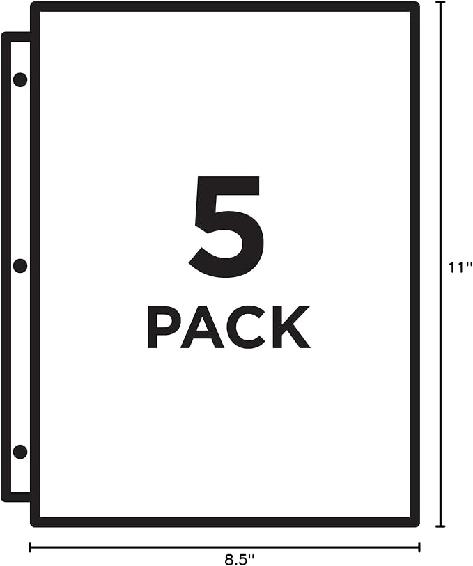 Avery Binder Pockets for 3 Ring Binders, for 8.5" x 11" Documents, Acid-Free - Image 8