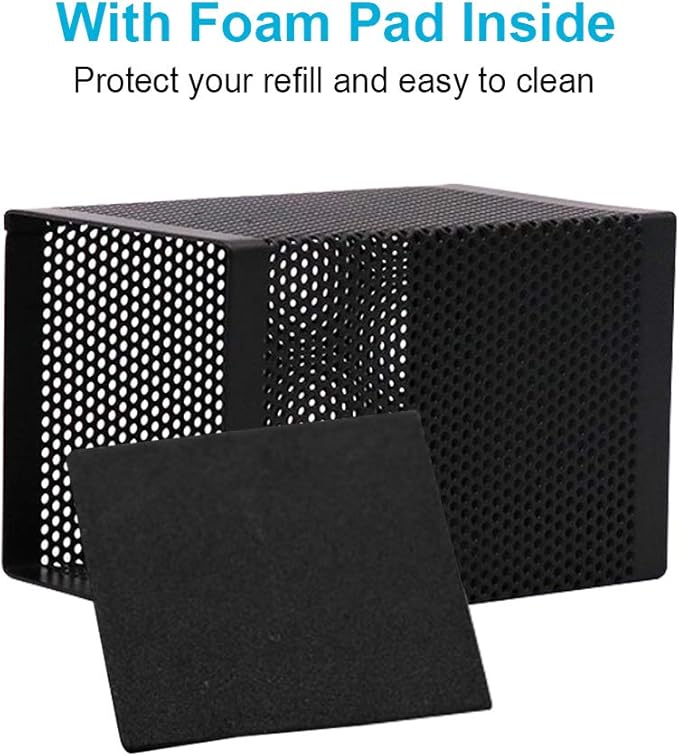 Comix Mesh Pen Holder Desk, Wire Pencil Holder with Foam Pad and Non-Slip Bottom Office Supplies Desk Organizer for Home Office School, 1 Pack-DeskLoop Office