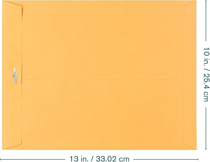 EnDoc 10 x 13 Clasp Envelopes – 10 Pack Brown Kraft Catalog Envelopes - Image 3