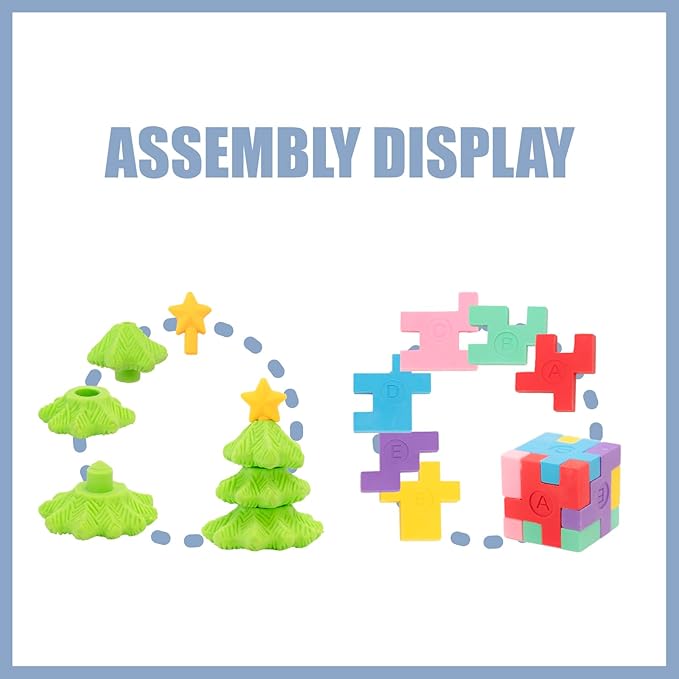 30pcs 3D Cute Kids Erasers, Random Desktop Pet Toys Gifts, Classroom Rewards - Image 4