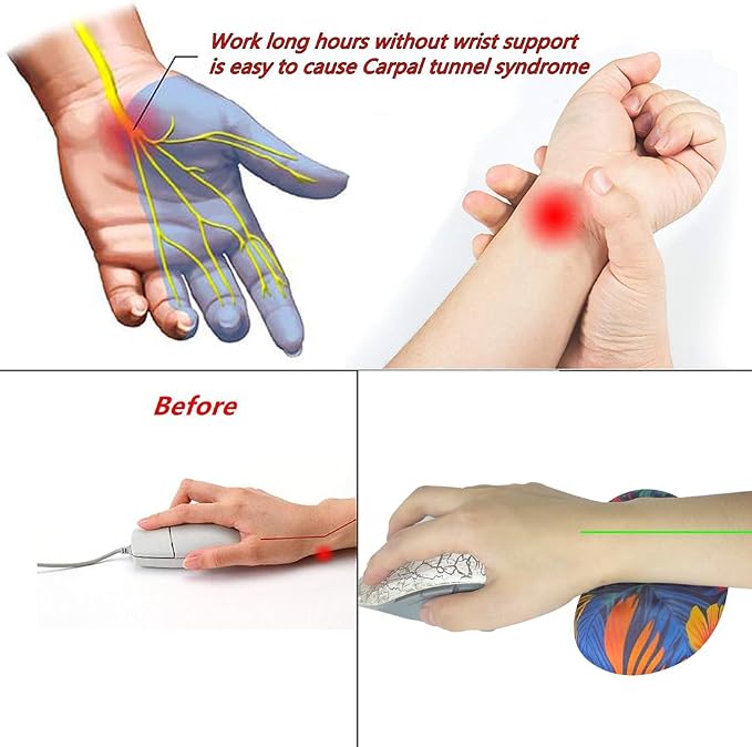 BRILA Ergonomic Memory Foam Mouse Wrist Rest Support Pad Cushion - Image 7