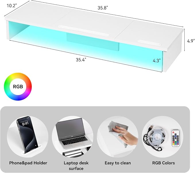 Qupui Dual Monitor Stand Riser - Image 2