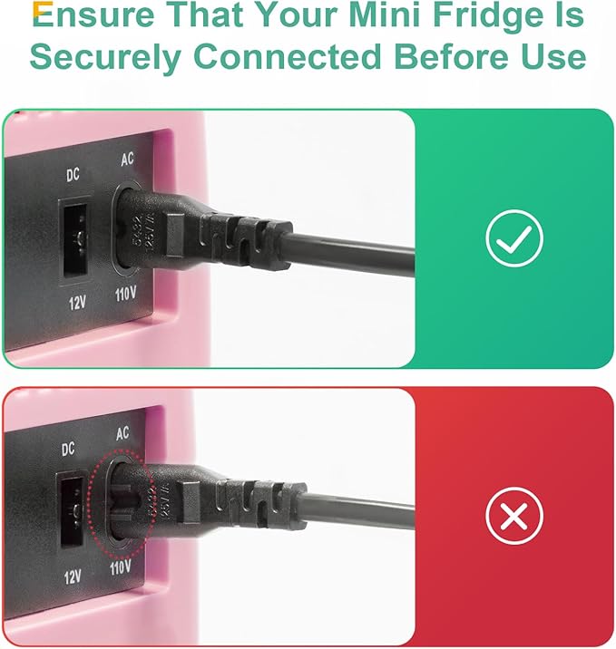 CROWNFUL Mini Fridge, 4 Liter/6 Can Portable Cooler and Warmer Personal Refrigerator for Skin Care, Cosmetics, Beverage, Food,Great for Bedroom, Office, Car, Dorm, ETL Listed (Pink)-DeskLoop Office