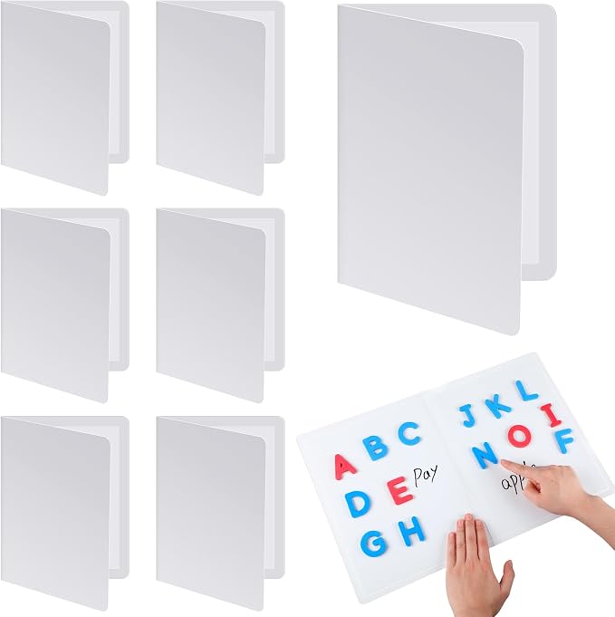 Motipuns 6 Pcs Folding Magnetic Dry Erase Activity Boards Foldable Magnetic by Motipuns