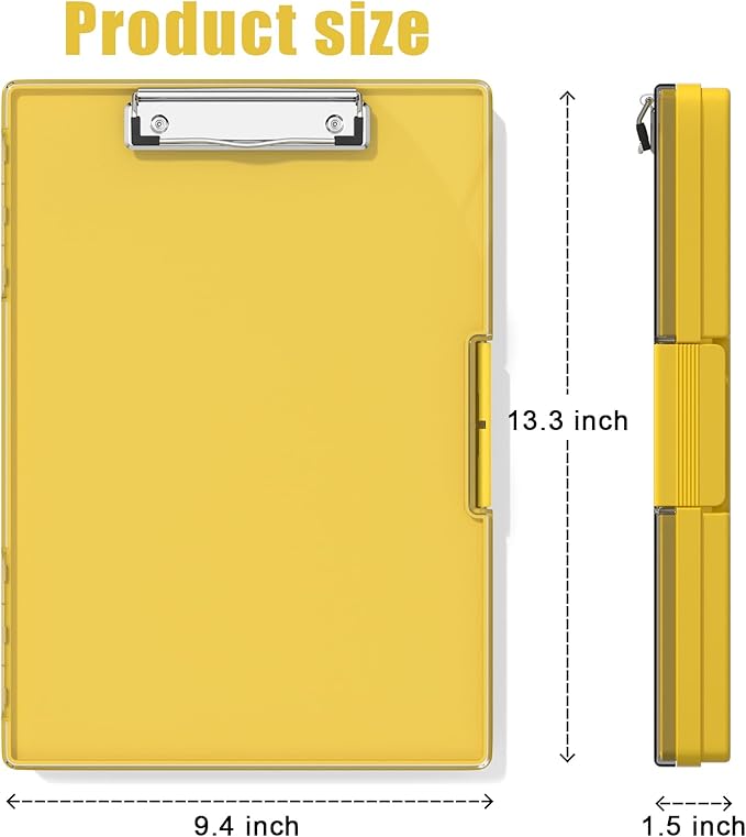 Hongri Clipboard with Storage, Heavy Duty with Dual Compartment, Smooth Writing - Image 2