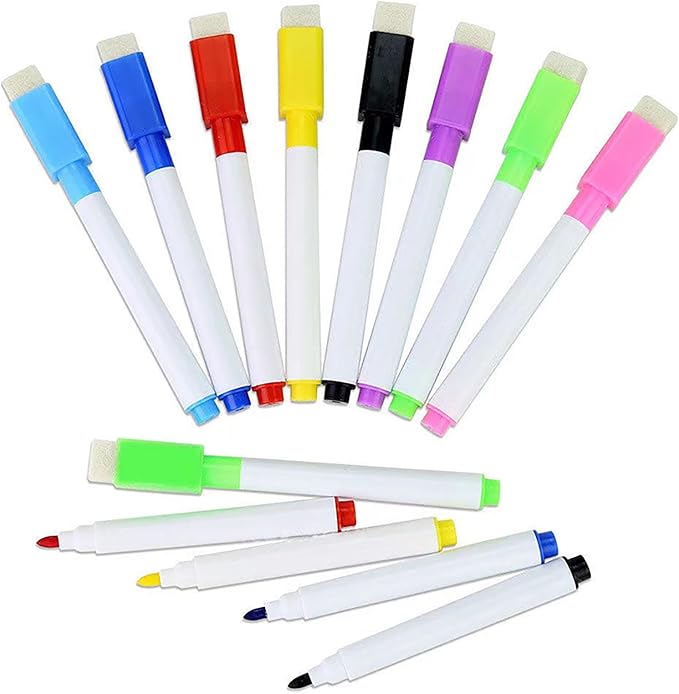 40 Pcs Multicolour Mark Pen, Permanent Dry Erase Wipable Markers Pens - Image 3