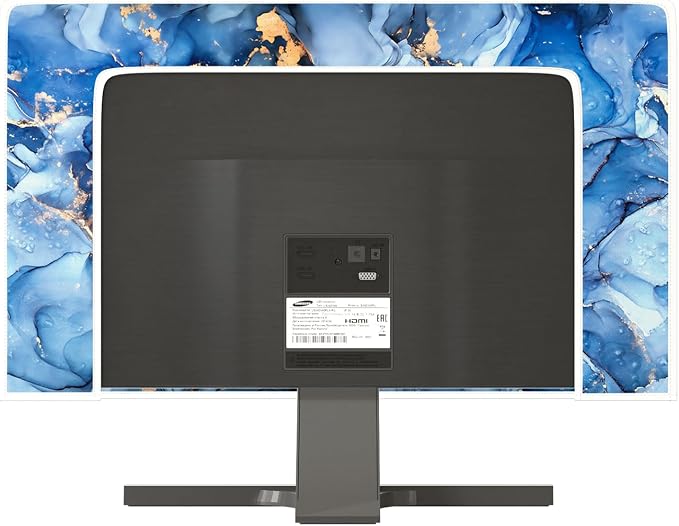 Baocicco Navy Blue Gold Marble Waterproof TV Dust Cover 75 Inch Creative - Image 5