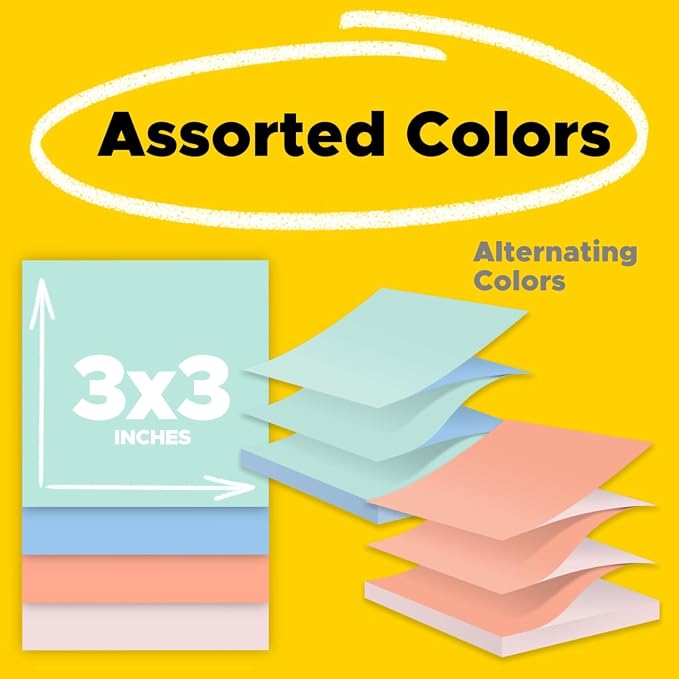 Post-it Pop-up Notes, 3x3 in, 12 Pads, America's #1 Favorite Sticky Notes - Image 2