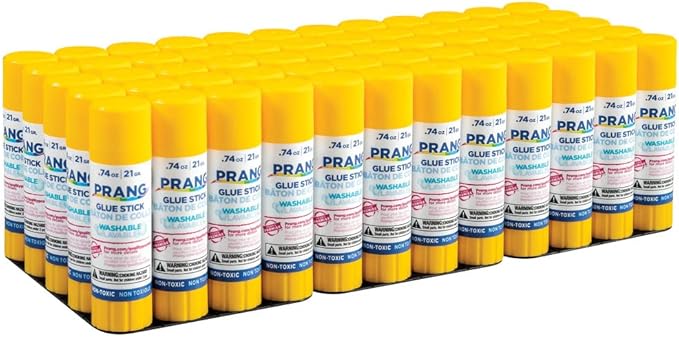 Prang Washable Glue Stick, Clear, 74 Oz., 60 Count-DeskLoop Office