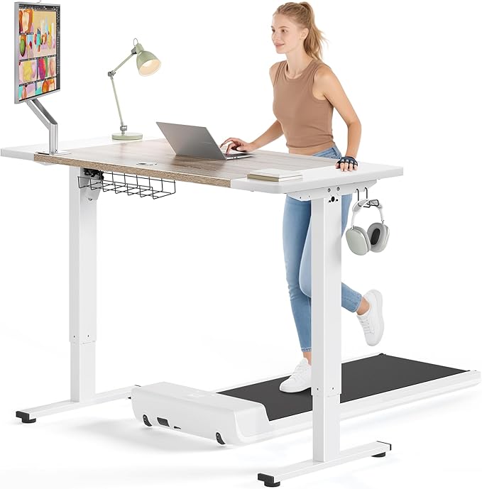 SIAGO Electric Standing Desk Adjustable - 63 x 24 Inch Sit Stand up Desk with Cable Management - 3 Memory Preset Adjustable Height Table-DeskLoop Office