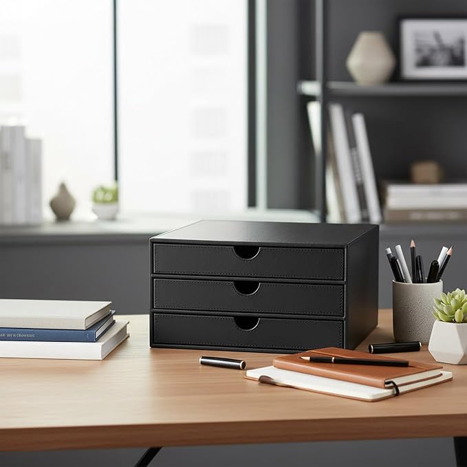 UnionBasic Document Organizer, 3-Drawer File Cabinet Document Storage Box - Image 5