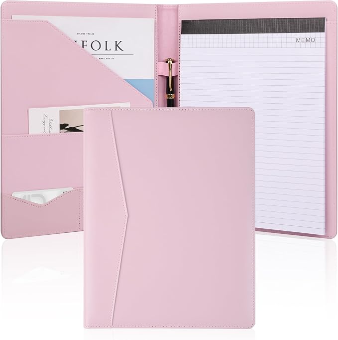 Pacific Mailer Padfolio Portfolio Leather Binder, Interview Legal Document by PacificMailer
