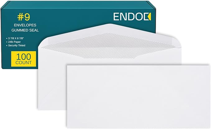 #9 Security Tinted Envelopes by EnDoc