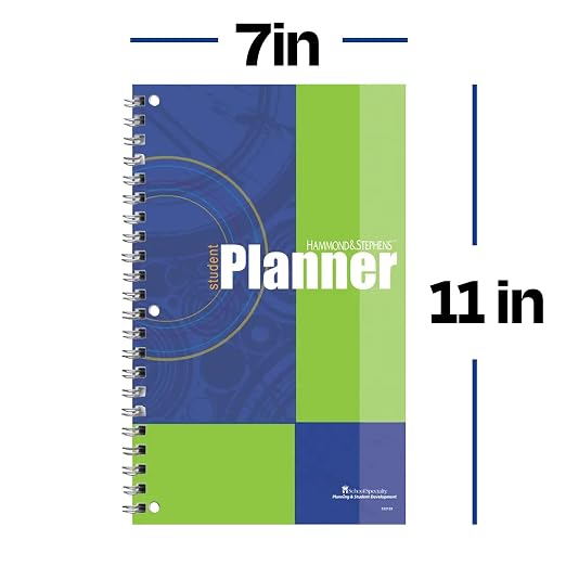Hammond & Stephens Daily Student Assignment Planner, 7 x 11 Inches, 192 Pages - Image 3