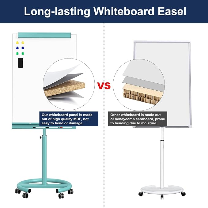 TSJ OFFICE Rolling Whiteboard Standing - Image 4