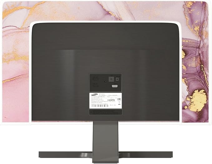 Baocicco Pink Gold Marble Waterproof Screen TV Cover 55 Inch Decorative Modern - Image 5