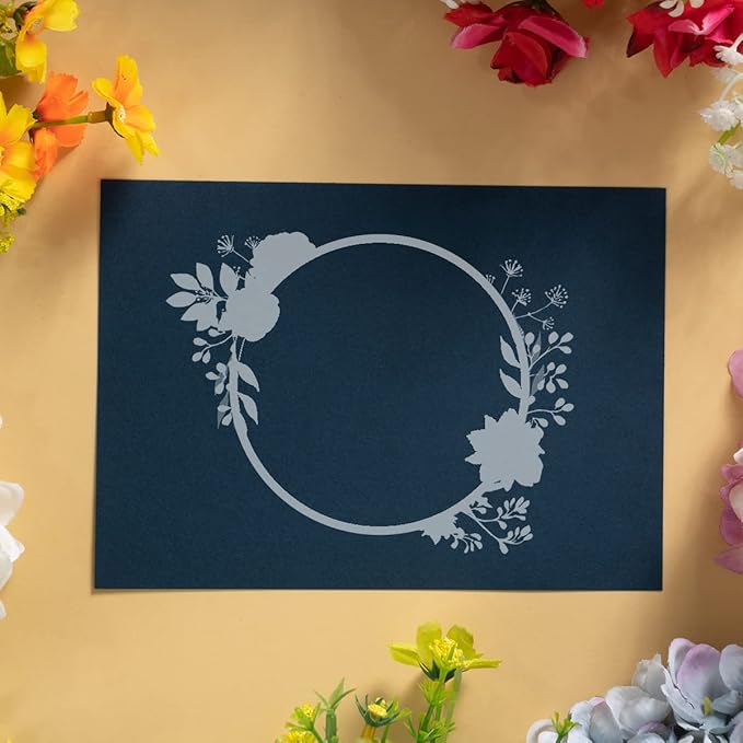 100 Pack Thick Paper Cardstock Blank Heavy Cards Stock for Invitations, Greeting Cards Making, Postcards, Photos, 250GSM Thick Paper (Navy Blue, 5x7 inches)