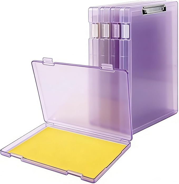Clipboard with Storage, Waterproof Foldable Heavy Duty Nursing Clip Board by ZHIQUANQIHAN